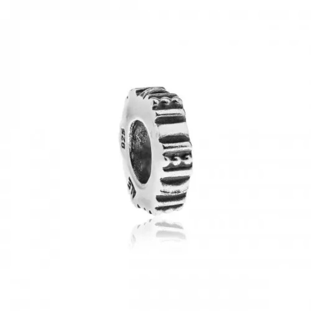 Pandora Tic Toe Retired Spacer Charm Sterling Silver Authentic